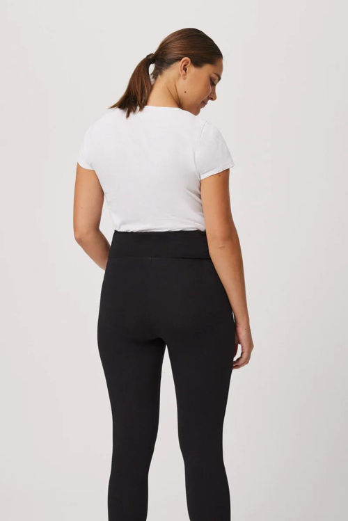 Picture of 70167-Thermal maternity leggings.BLK. WIDE ELASTIC WASTEBAND